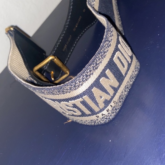 CHRISTIAN DIOR Canvas Embroidered Belt - Picture 8 of 9